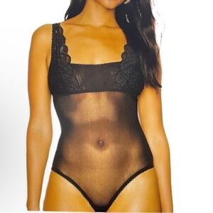 We Are Hah Pink bodysuit(Size Small)